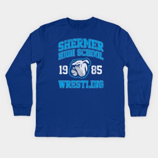 Shermer High School Wrestling (Breakfast Club) Kids Long Sleeve T-Shirt